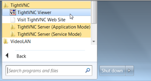 Launch Tight VNC Viewer