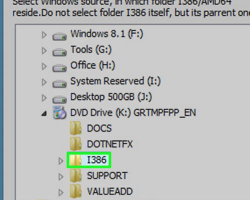 the I386 folder
