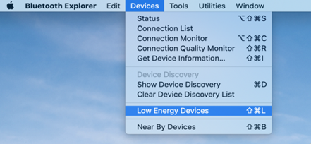 Low Energy Devices option