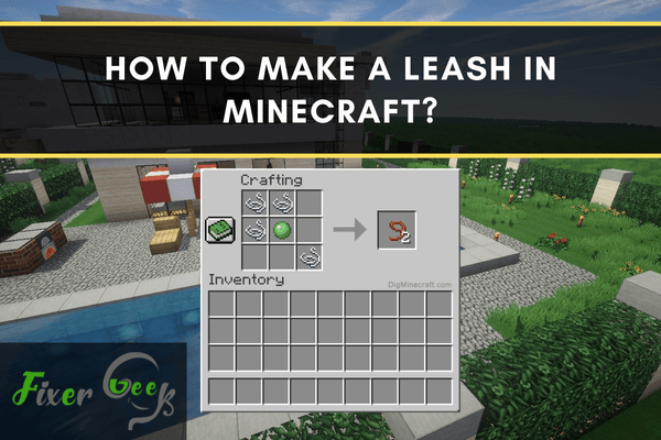 Make a leash in Minecraft
