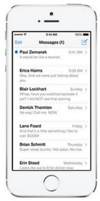 messages on iPhone
