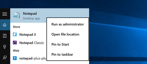 Notepad as administrator