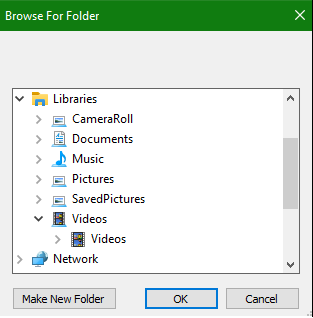 Only WMV files are supported