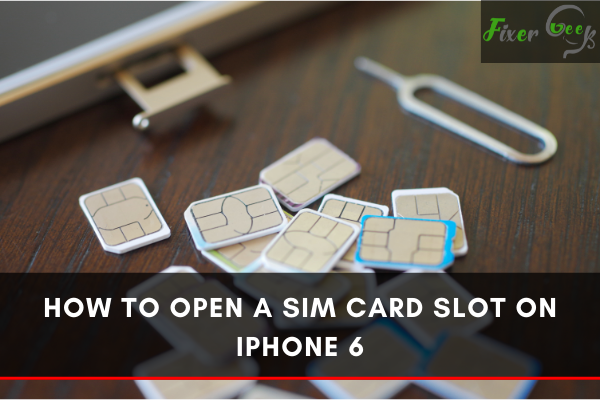 Open a Sim Card Slot on iPhone 6