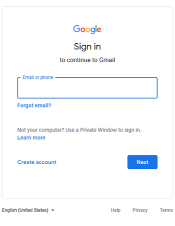 Open Gmail on your computer