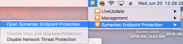 Open Symantec Endpoint Protection