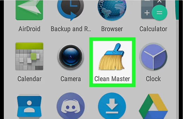 open the Clean Master app