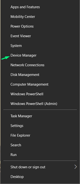 Click on Device Manager