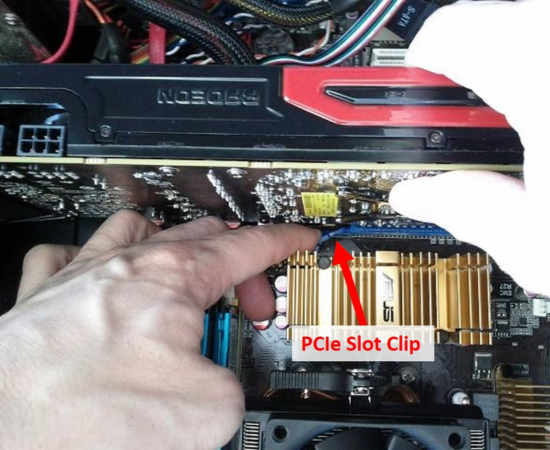 out of the PCI e slot