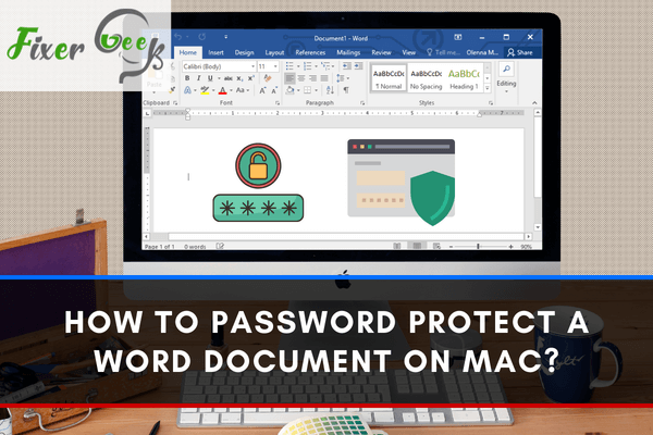 How to password protect a Word document on Mac?