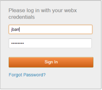 password to sign in