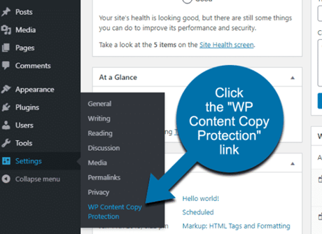 Pick WP Content Copy Protection