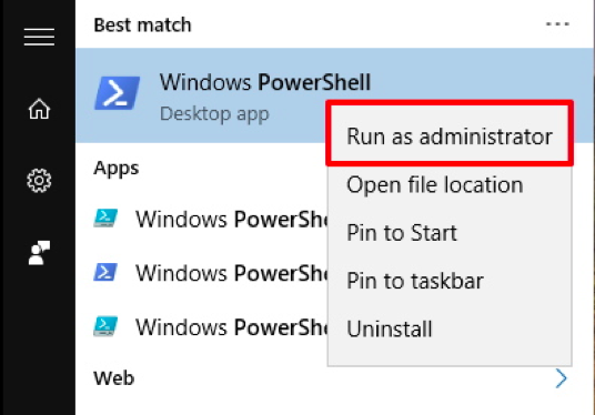 PowerShell Launched as Administrator