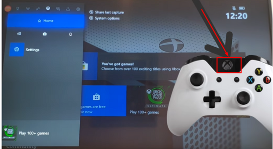 Press the Xbox logo button first
