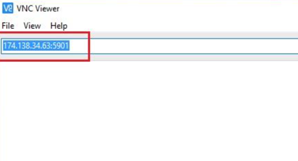 The IP address and port number