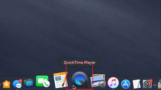 the QuickTime Player icon