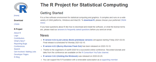 R project Homepage