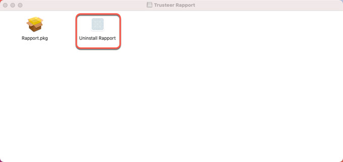 Rapport installation file