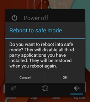 Reboot to Safe Mode Choose OK