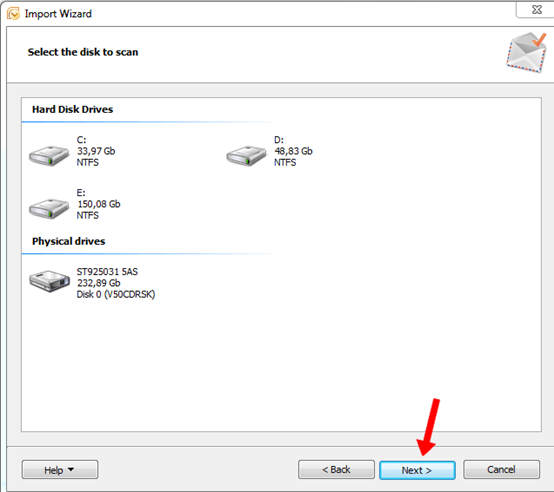 Recover email after a disk crash