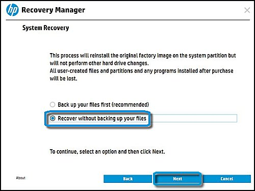 Recover without back up your files