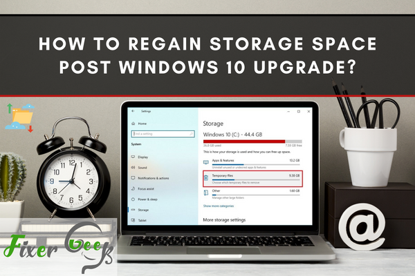 Regain storage space post Windows 10 upgrade