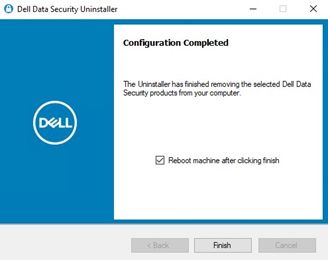 remove the Dell data protection