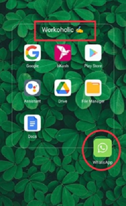 Removing one app from the folder