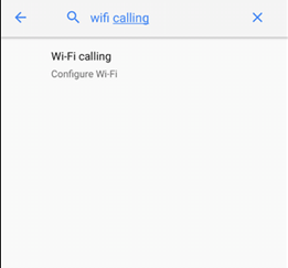 Wi-Fi Calling, select it