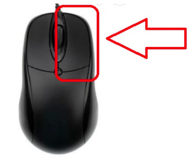 Right button of your mouse