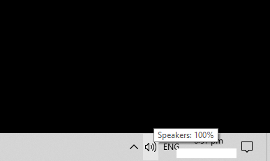 Right-click the speaker icon
