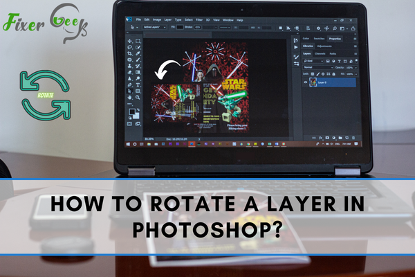 Rotate a layer in Photoshop