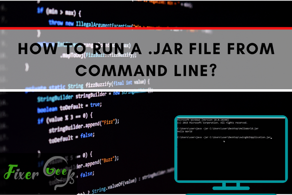 How to Run a .JAR File From Command Line? 