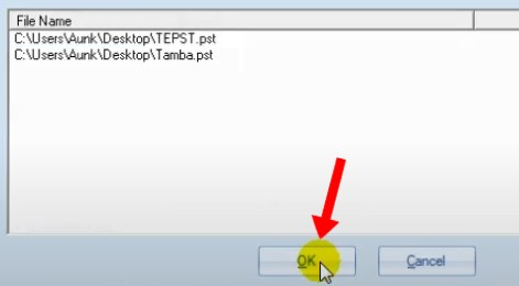 Select a PST file