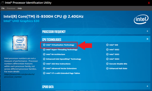 Select for CPU Technologies