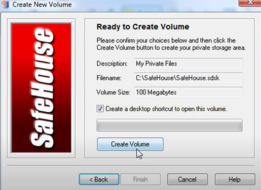 Select Create Volume