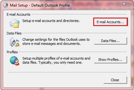 select Email Accounts