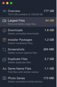 Select Largest Files