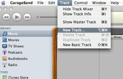 Select New Track