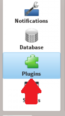 select Plugins on the left sidebar