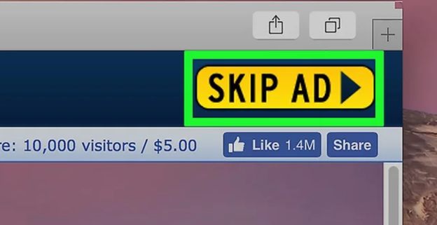 Select SKIP AD
