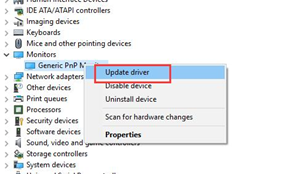 Select Update driver