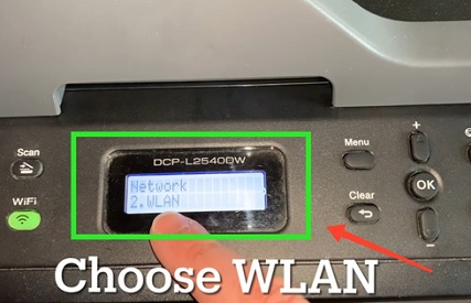 Select the WLAN option