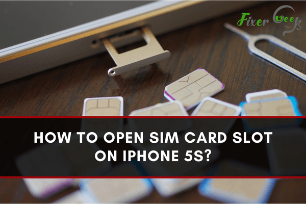 Open SIM Card slot on iPhone 5S