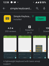 Simple Keyboard with emojis installation