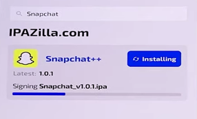 Snapchat ++.’ Press the ‘Install
