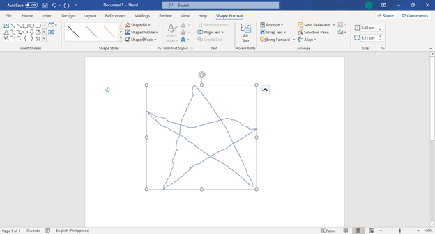 square border with resizing nodes