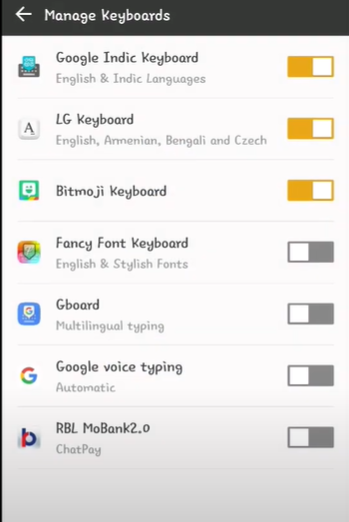 Switch for Gboard