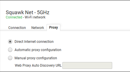 Discover proxy settings