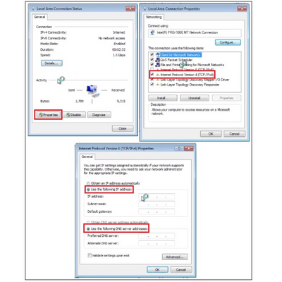the network addresses to local address in VM